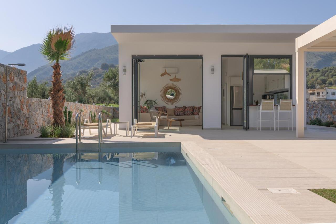 Pelagias Villa Lefka With Heated Pool Mathés Exteriör bild