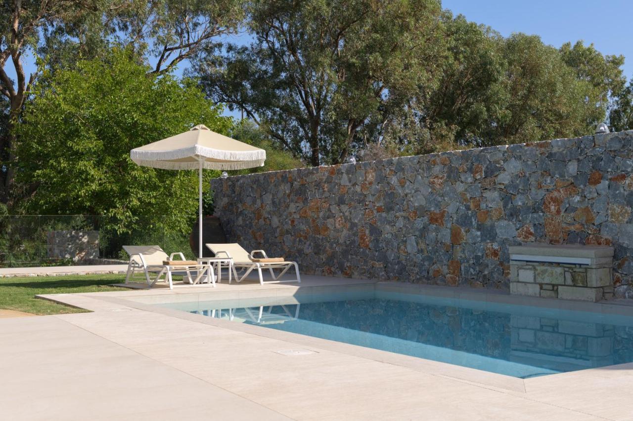 Pelagias Villa Lefka With Heated Pool Mathés Exteriör bild