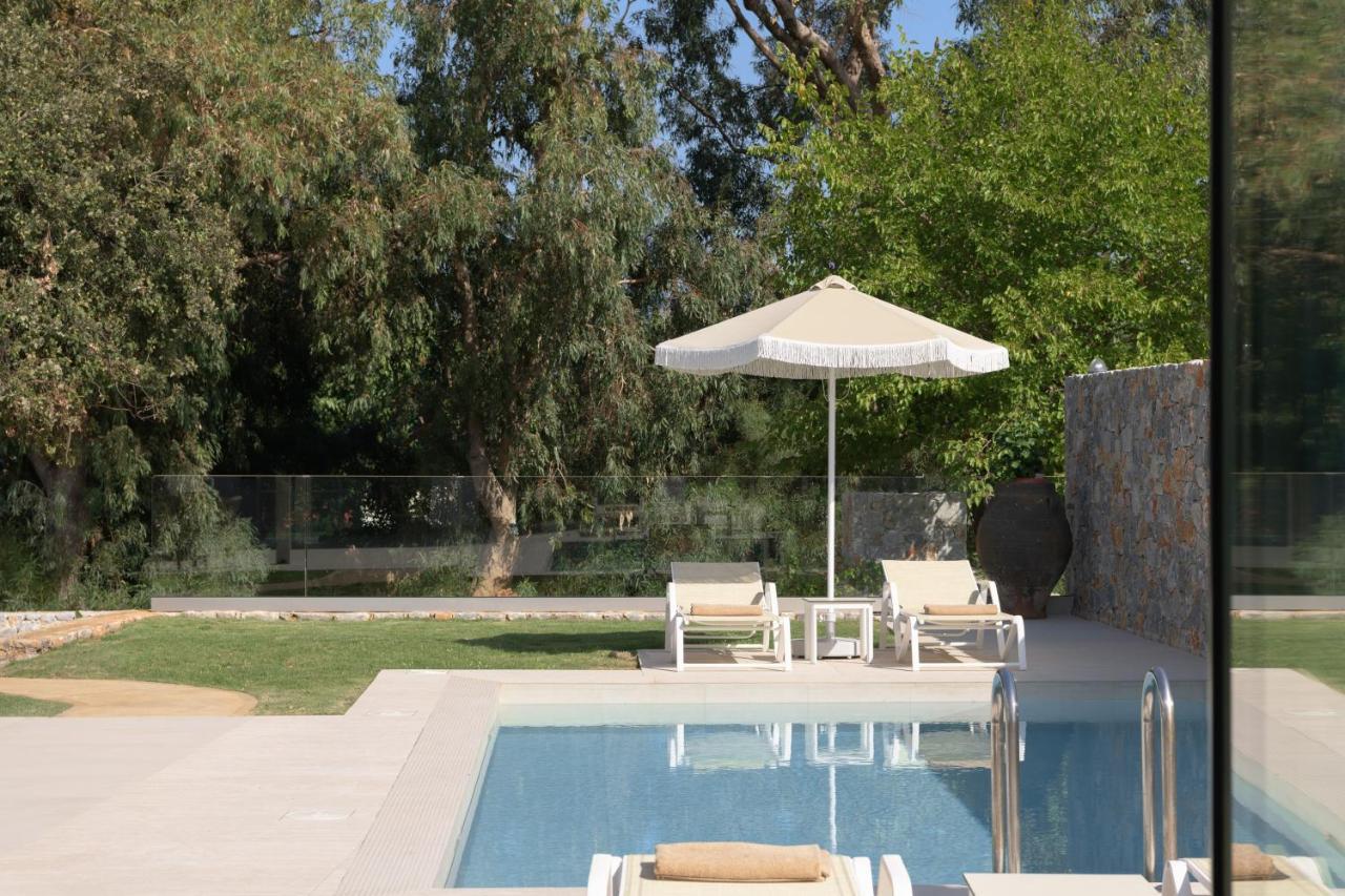 Pelagias Villa Lefka With Heated Pool Mathés Exteriör bild