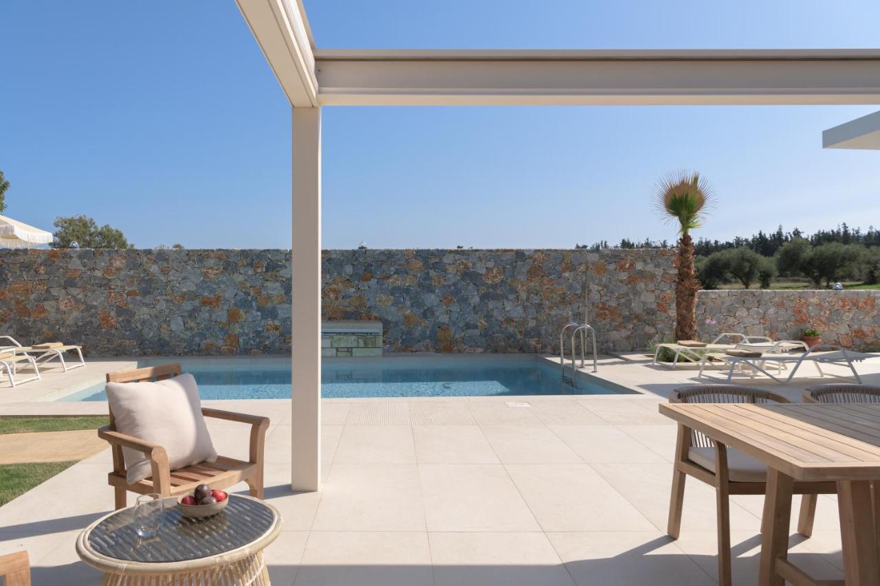 Pelagias Villa Lefka With Heated Pool Mathés Exteriör bild