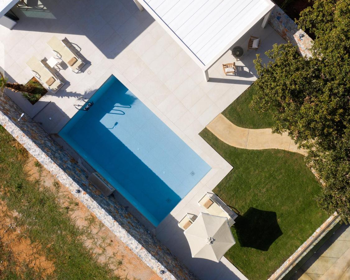 Pelagias Villa Lefka With Heated Pool Mathés Exteriör bild