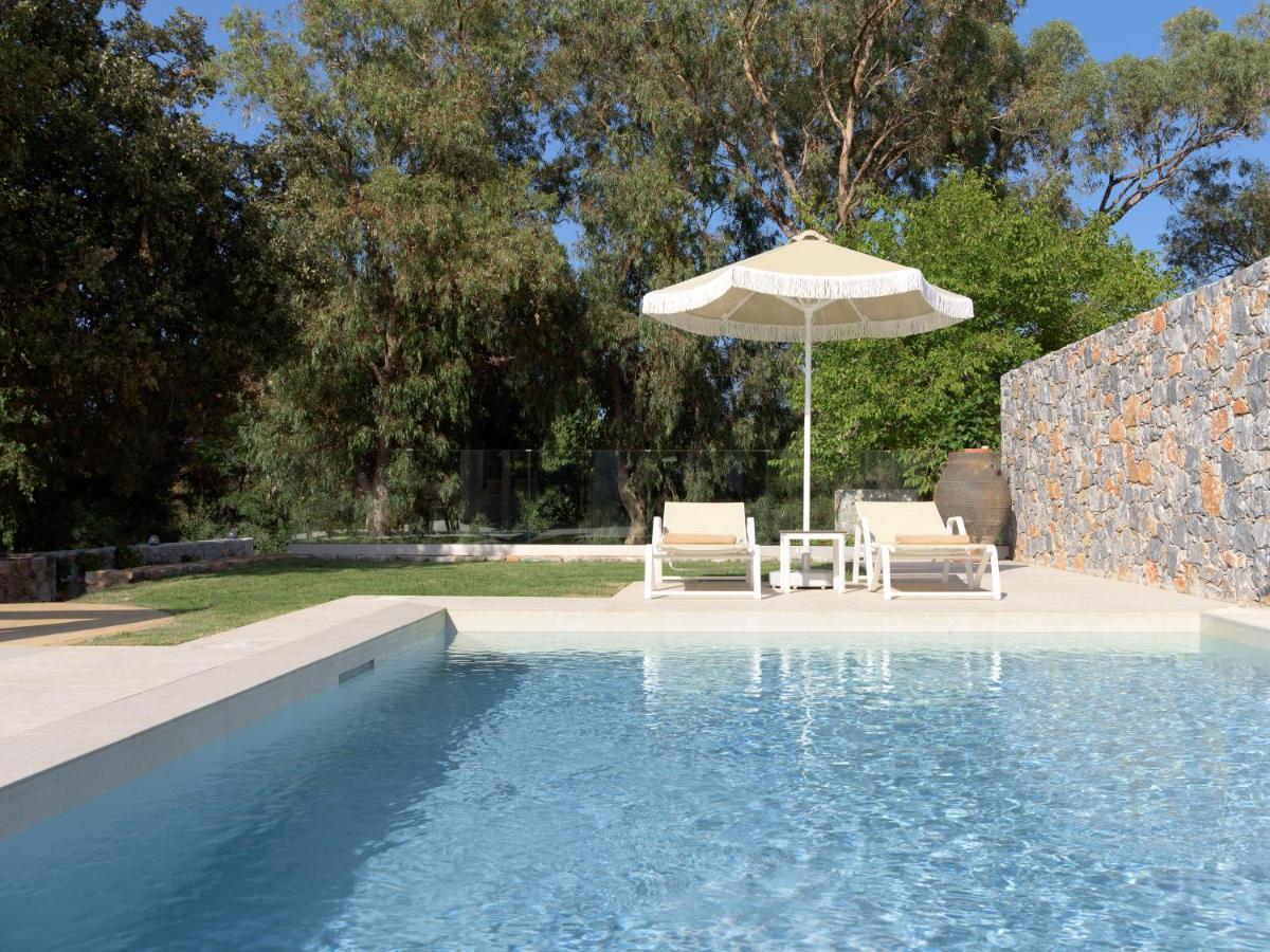 Pelagias Villa Lefka With Heated Pool Mathés Exteriör bild