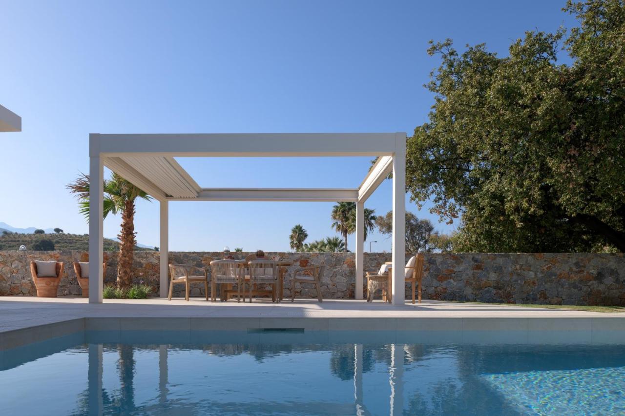 Pelagias Villa Lefka With Heated Pool Mathés Exteriör bild