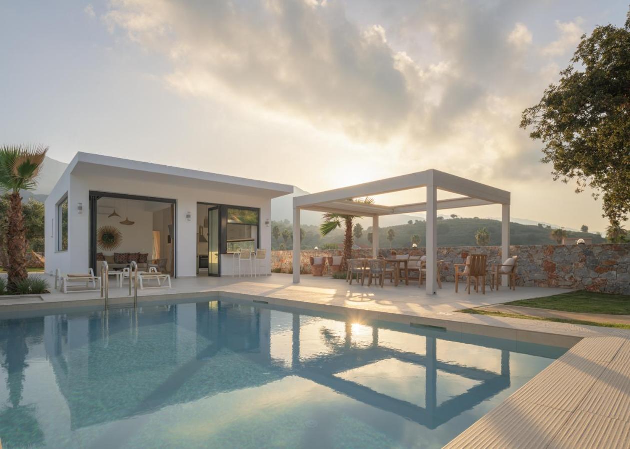 Pelagias Villa Lefka With Heated Pool Mathés Exteriör bild