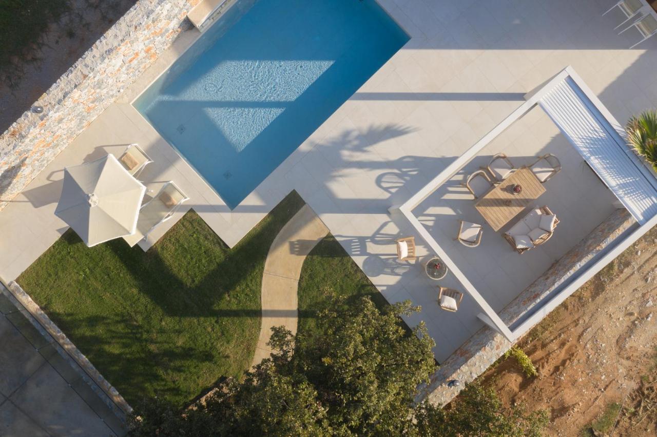 Pelagias Villa Lefka With Heated Pool Mathés Exteriör bild