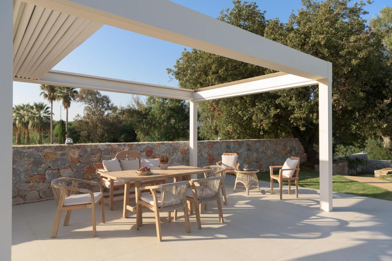Pelagias Villa Lefka With Heated Pool Mathés Exteriör bild